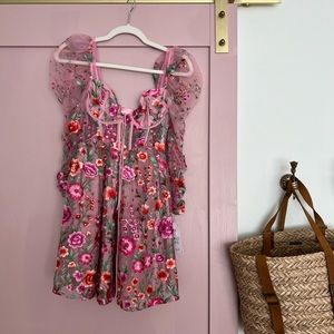 NWT For Love & Lemons Tayla Mini Dress
